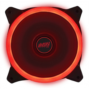 12 cm hűtőventilátor Ventaris F300 piros LED-es NEW #1