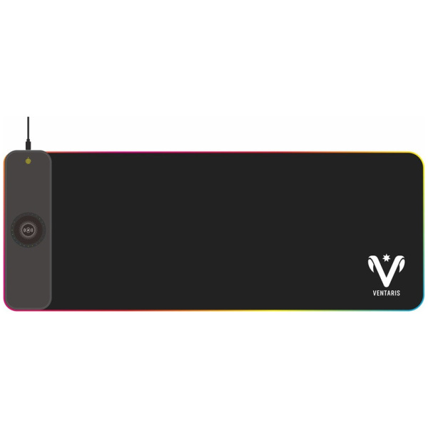 Ventaris VMP911-SXXL Quasar Fibra RGB egérpad vezeték nélküli töltőve NEW #1