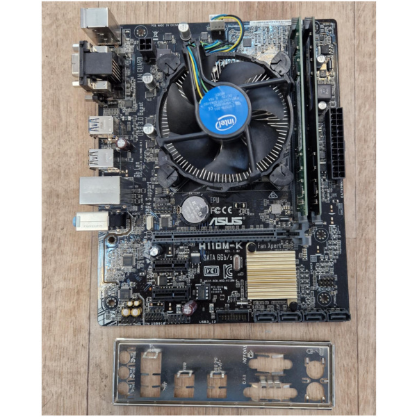 Asus H110M-K alaplap + Intel Core i3-7100 CPU + 8GB DDR4 RAM (használt) #1