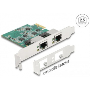 Delock 88101 2x 2,5 Gbit PCI-Express (x1) hálókártya LP átalakítóval #1