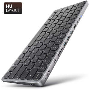 Axagon HMC-KB-HU kompakt billentyű és 9 az 1-ben HUB NEW #1