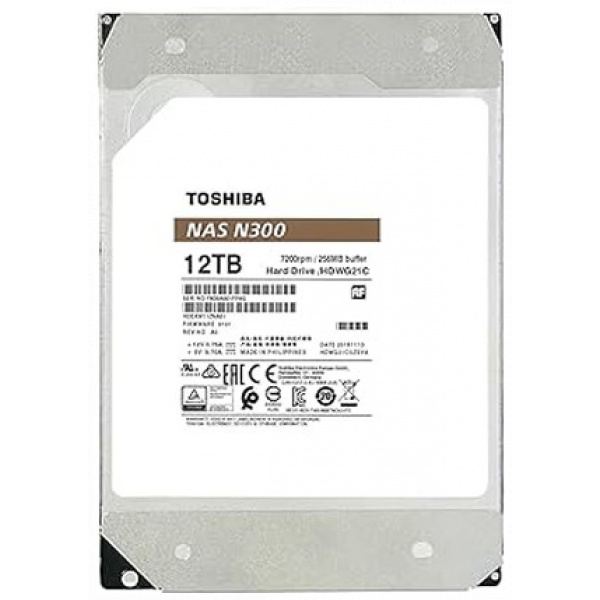 12TB Toshiba N300 NAS Hard Drive 512MB - HDWG21CEZSTA #1