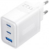 Vention 65W USB-s hálózati GaN töltő (2x USB-C, 1x USB-A) fehér NEW #1