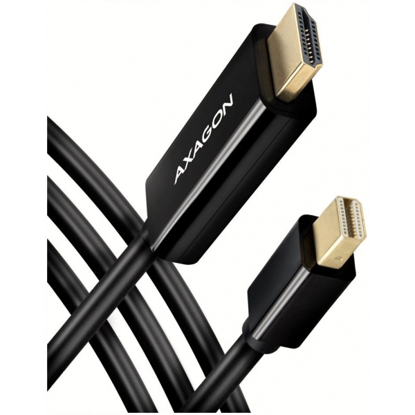Axagon mini DisplayPort (M) – HDMI (M) kábel 4K 30Hz 1,8m #1