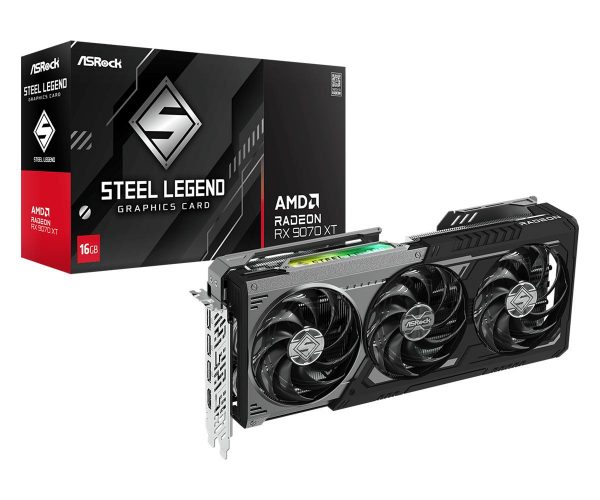 ASRock AMD Radeon™ RX 9070 XT Steel Legend Dark 16GB VGA NEW #6