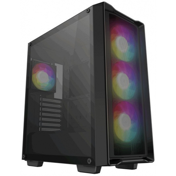 DeepCool CC560 Mesh V2 ház hőkezelt üveg oldallappal (fekete) #1
