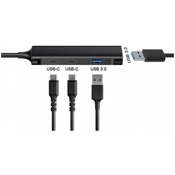 Conceptronic USB Type-C Hub - 2x USB-C port + 2x USB-A port #6