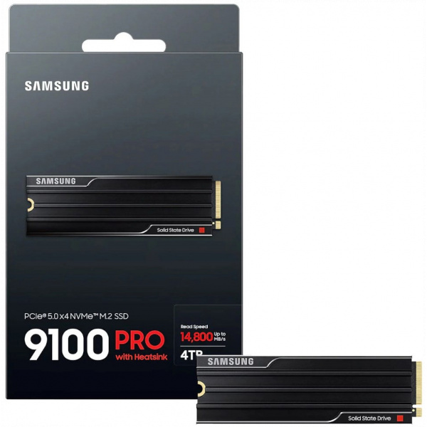 4TB Samsung SSD hűtőbordával - 9100 PRO NVMe M.2 (PCIe 5.0) NEW #6