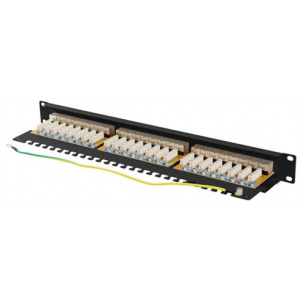 FTP patchpanel Cat6a 24-port 19" 1U Lanberg (árnyékolt) #2