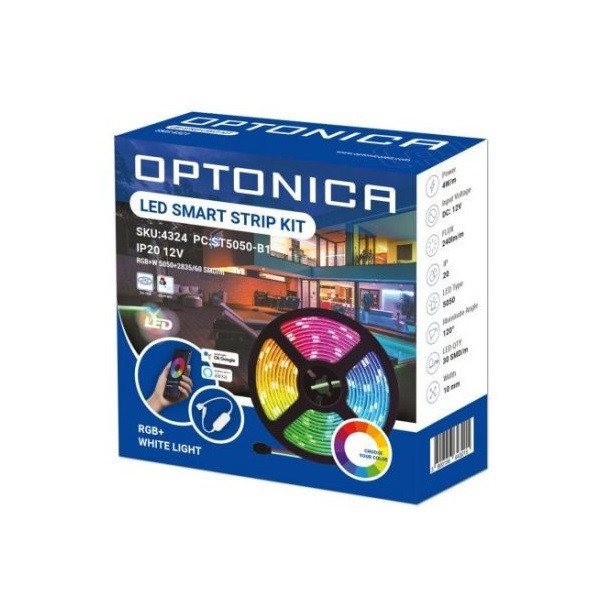 Optonica WiFi-s RGBW LED szalag beltérre (12V) 3m, WiFi vezérlővel #1