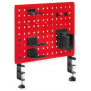 Value Pegboard (asztalra szorítható tartótábla) tárolókkal - piros NEW #1