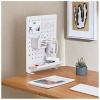 Value Pegboard (asztalra szorítható tartótábla) tárolókkal - fehér NEW #3