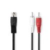 Nedis 5-pin DIN (M) összekötő kábel / 2x RCA 1m #2