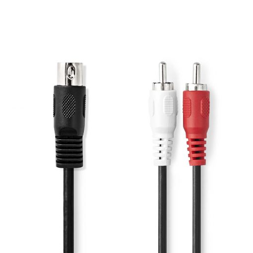 Nedis 5-pin DIN (M) összekötő kábel / 2x RCA 1m #2