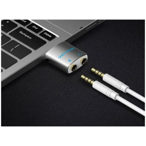 Vention Jack combo átalakító CTIA (1x 3.5 Jack combo L > 2x 3.5 Jack audio) #3