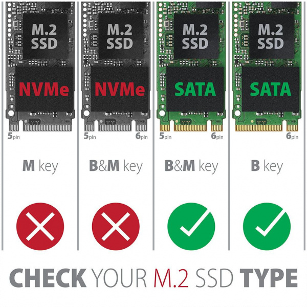 Axagon EEM2-SBC külső ház SATA M.2 SSD-hez > USB-C 3.2 Gen 2 #10