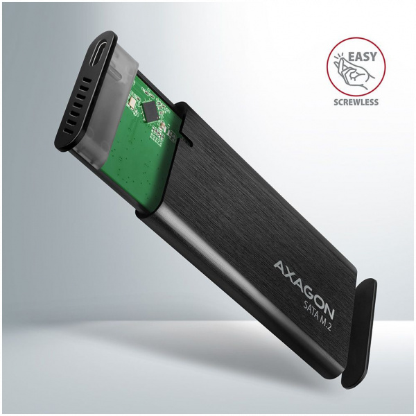 Axagon EEM2-SBC külső ház SATA M.2 SSD-hez > USB-C 3.2 Gen 2 #3