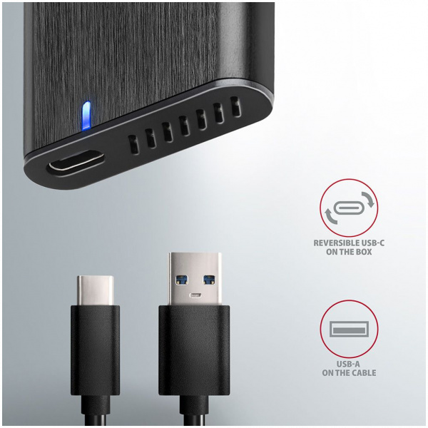 Axagon EEM2-SBC külső ház SATA M.2 SSD-hez > USB-C 3.2 Gen 2 #6