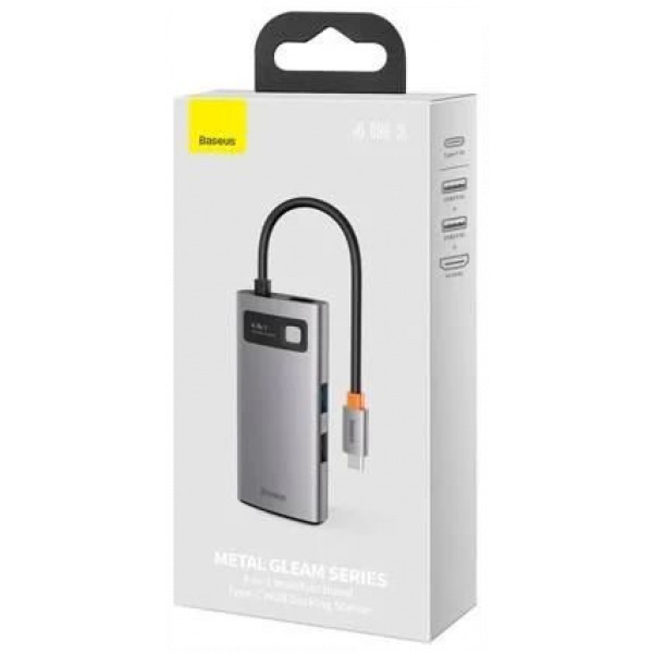 Baseus Metal Gleam 4in1 Type C > HDMI + USB3.0 + USB2.0 + Type C PD Port dokkoló #5