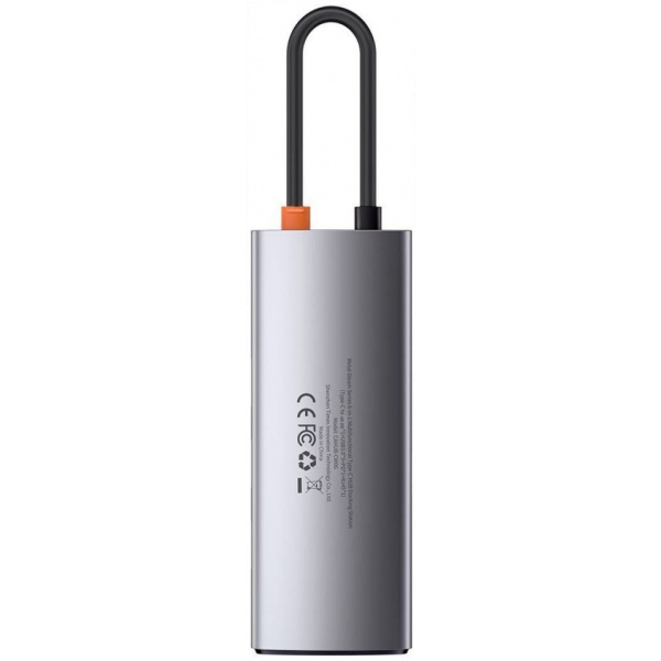 Baseus Metal Gleam 6in1 Type C > HDMI + USB3.0 x3 + LAN + Type C PD Port dokkoló #2