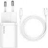 Baseus Super Si USB-C hálózati gyorstöltő 1m USB-C/Lightnin kábellel (220V), 20W #1
