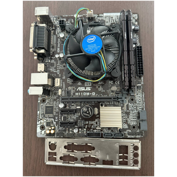 Asus H110M-D alaplap + Intel Core i5-7400 CPU + 16GB DDR4 RAM (használt) #1