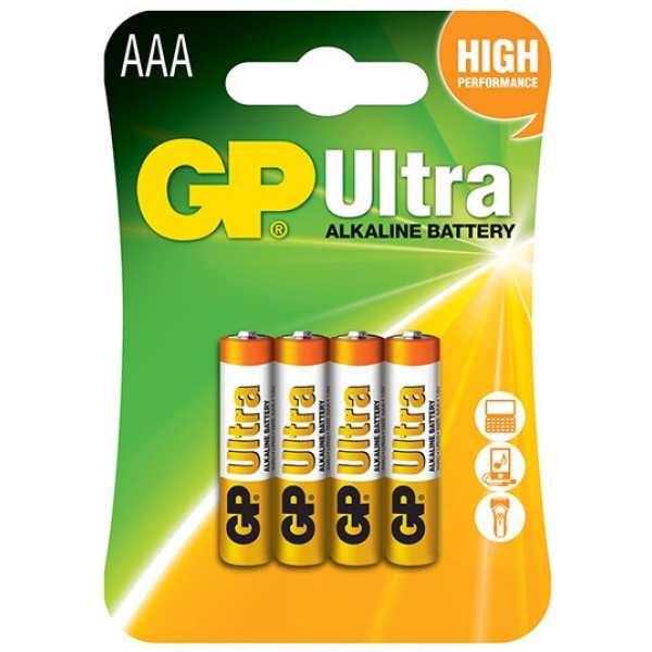 GP Ultra Alkaline AAA (micro) elem 4db (blister) #1