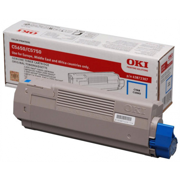 OKI C5650/C5750 toner (43872307) cián #1