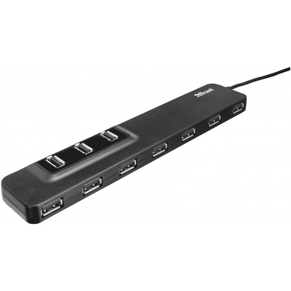 10-portos USB HUB (tápegységgel) Trust Oila (USB 2.0) #1