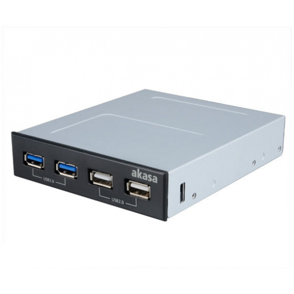 Akasa USB panel 3,5" helyre, 2x USB 3.0 + 2x USB 2.0 porttal #1