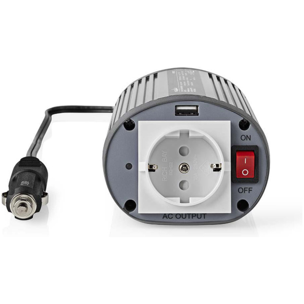 Nedis univerzális autós power inverter (150W, USB-vel) #3