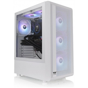 Thermaltake S200 TG ARGB Snow ház üveg oldallappal, RGB világítással (fehér) #1