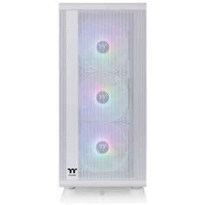 Thermaltake S200 TG ARGB Snow ház üveg oldallappal, RGB világítással (fehér) #2