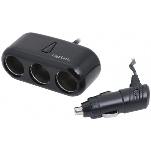Logilink PA0038 3-as autós feszültség elosztó USB-vel #1