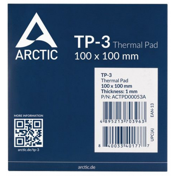 Arctic Thermal Pad TP-3 hővezető lap, 1db-os (100 x 100 x 1,5 mm) #2