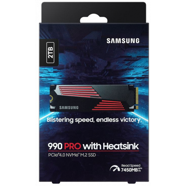 2TB Samsung SSD hűtőbordával - 990 PRO NVMe 2.0 M.2 (PCIe) #7