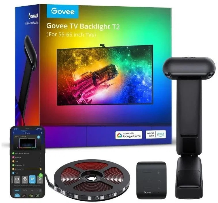 Govee Envisual TV LED háttérvilágítás 75" - 85" TV-hez T2 kettős kamerával NEW #1
