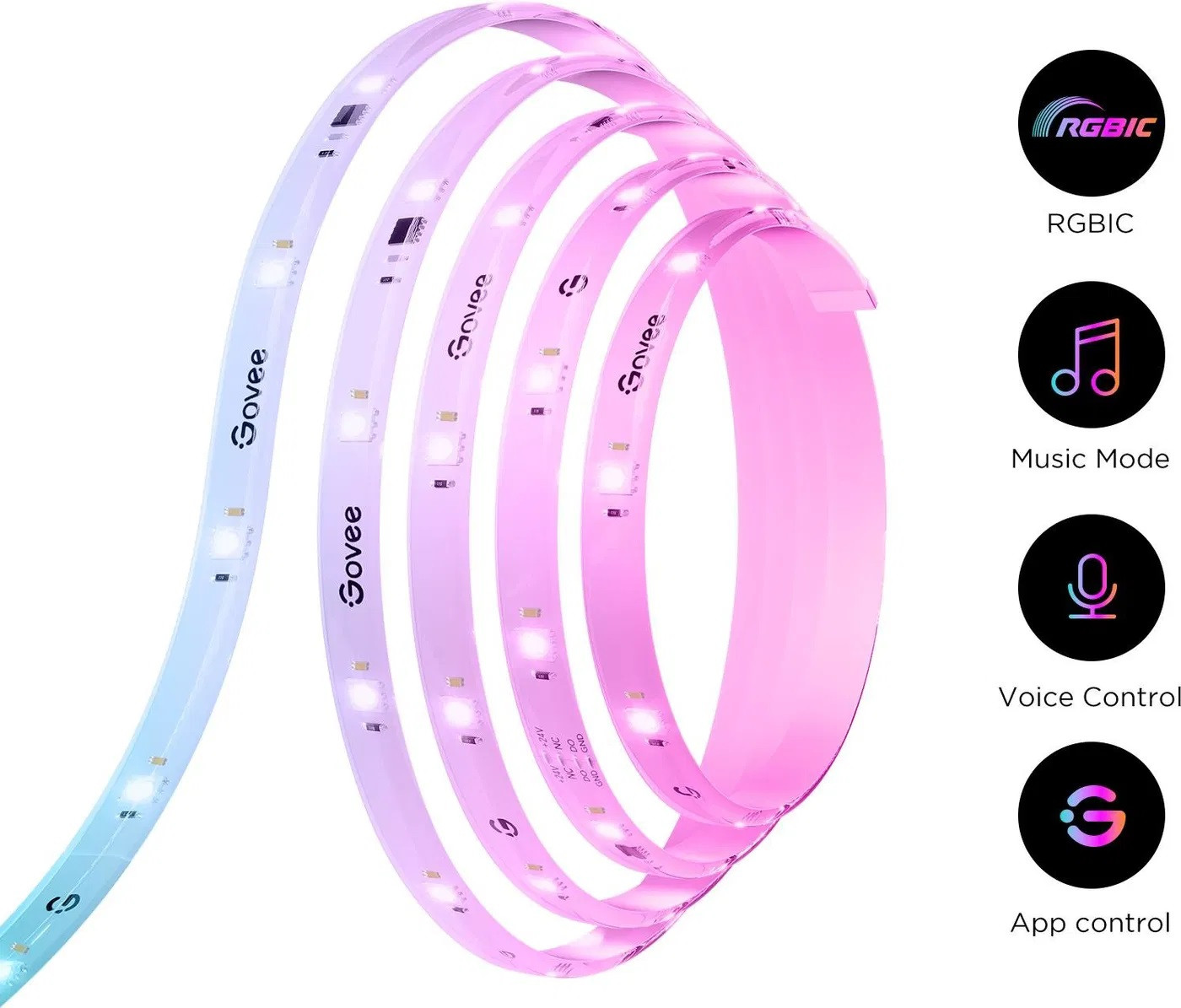 Govee RGBIC Wi-Fi + Bluetooth LED szalagfény védőbevonattal (10m) NEW #2