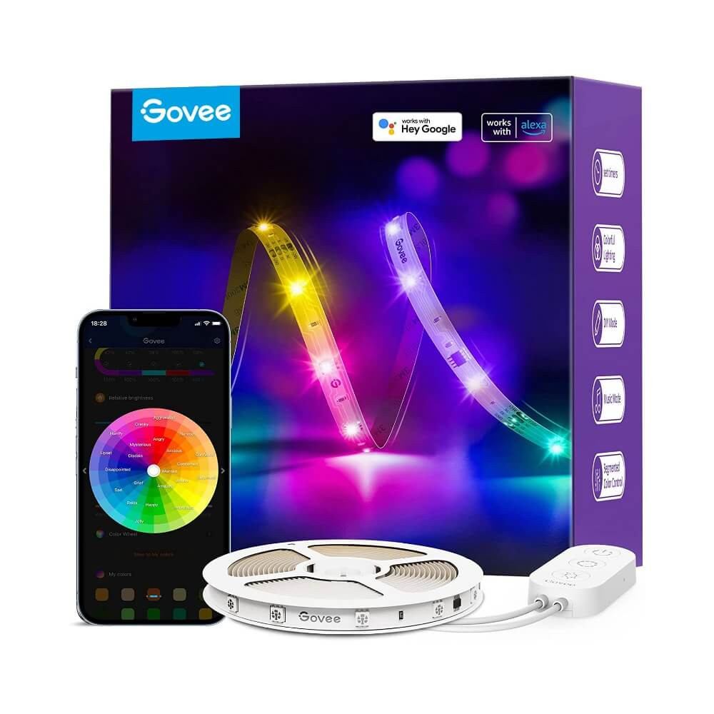 Govee RGBIC Basic Wi-Fi + Bluetooth LED szalagfény (5m) NEW #1