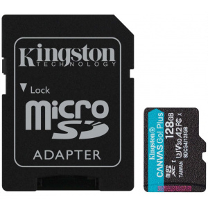 128GB Kingston Canvas Go! Plus G4 microSD kártya + SD adapter (Class 10) #1
