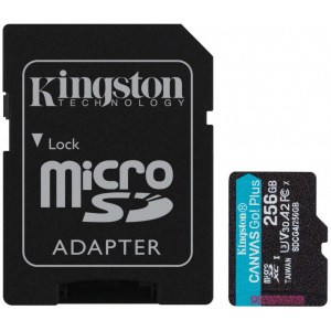 256GB Kingston Canvas Go! Plus G4 microSD kártya + SD adapter (Class 10) #1