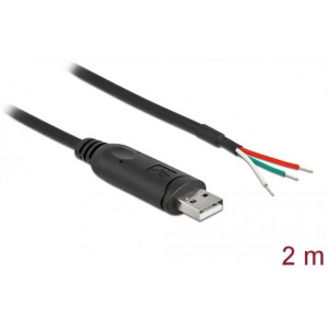 Delock USB 2.0 Type-A > soros RS-485 adapterkábel 3 szerelhető vezetékvéggel 2m #1