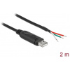 Delock USB 2.0 Type-A > soros RS-232 adapterkábel 3 szerelhető vezetékvéggel 2m #1
