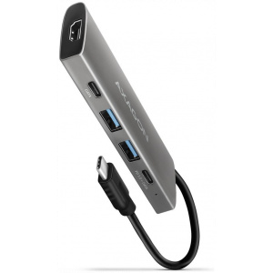 Axagon HMC-5G21 Speedster Type-C 10Gbps 5-In-1 dokkoló NEW #1