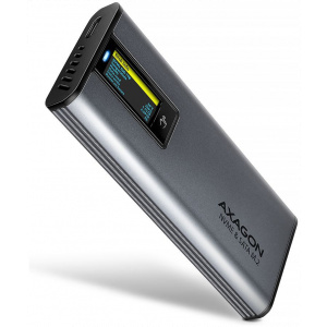 Axagon EEM2-SD2 USB-C 10Gbps – M.2 NVMe & SATA SSD Display Box NEW #1