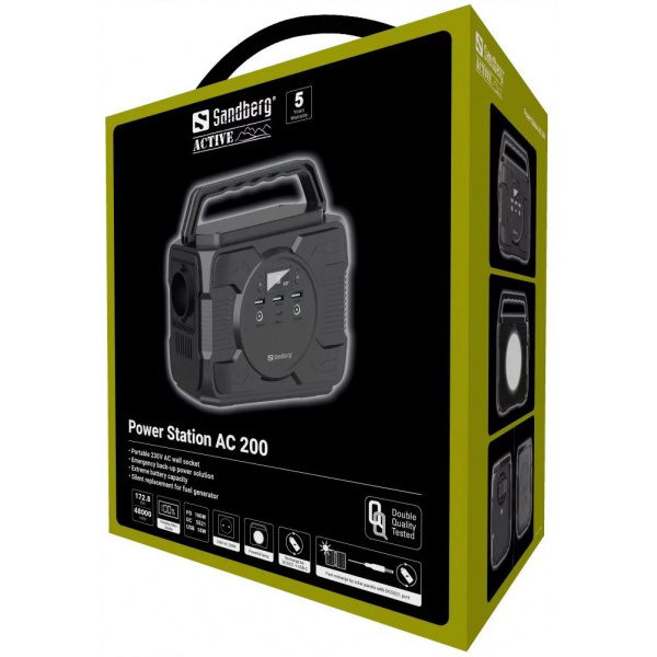 Sandberg Power Station AC 200 akku 48000 mAh #6