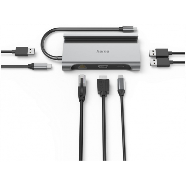 Hama USB Type-C 7-In-1 Hub HDMI, LAN, USB-A és USB-C csatlakozókkal #2