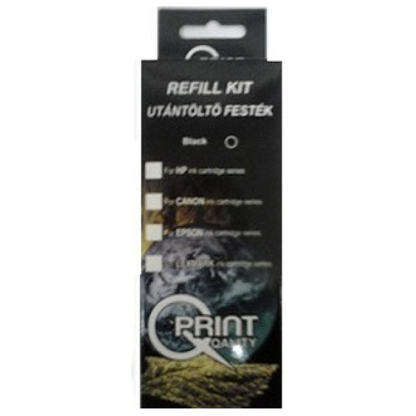 Qprint univerzális töltőszett HP patronokhoz - fekete #1