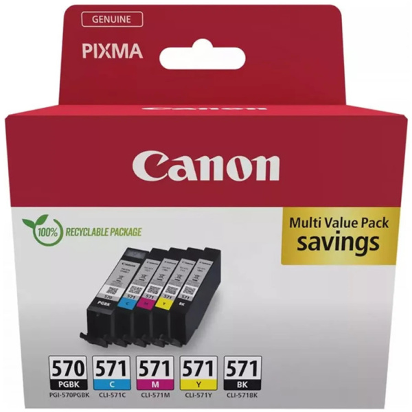 Canon PGI-570/CLI-571 Multipack (színes+2xfekete patron csomag) #1