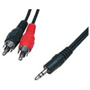 3,5mm Jack - RCA összekötő kábel (M/M) 2m #1